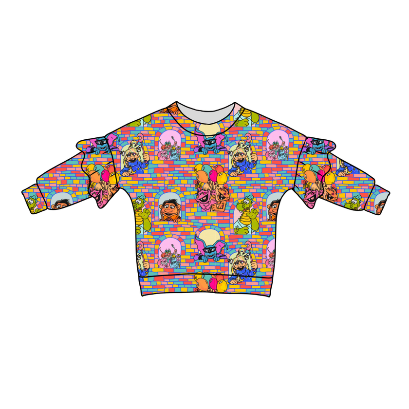 Sunny Side Friends Lillie Ruffle Sweater Bamboo - PRE ORDER