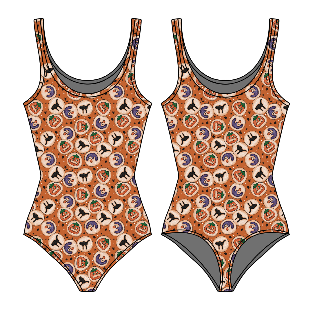 Cookie Party Sapphire Women's Bamboo Leotard - Pre Order