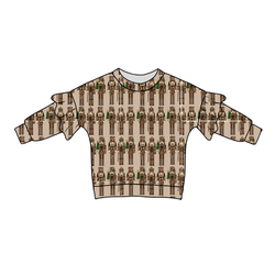 Camo Guard Lillie Ruffle Oversized Top - Bamboo - Pre Order - Christmas Special
