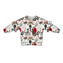 Alone at Home Lillie Ruffle Oversized Top - Bamboo - Pre Order - Christmas Special