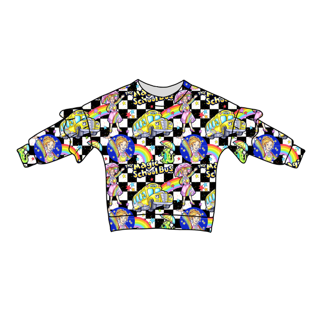 Magic School  Days Lillie Ruffle Sweater Bamboo - PRE ORDER