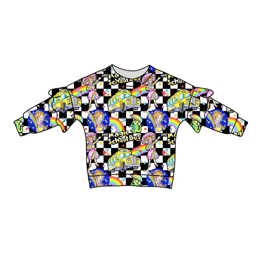 Magic School  Days Lillie Ruffle Sweater Bamboo - PRE ORDER