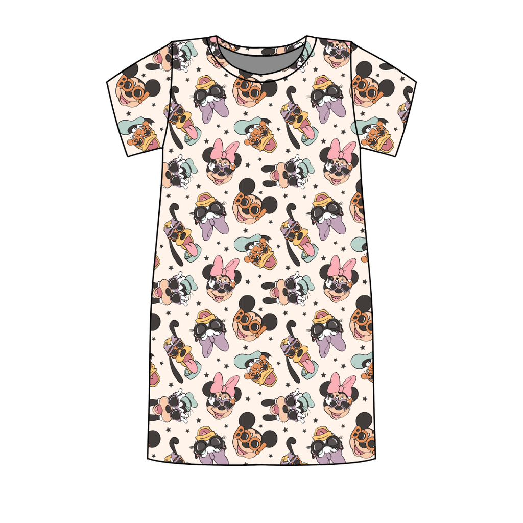 Spooky Cute Crew Poppy Oversized Sleep Shirt Bamboo - Pre Order