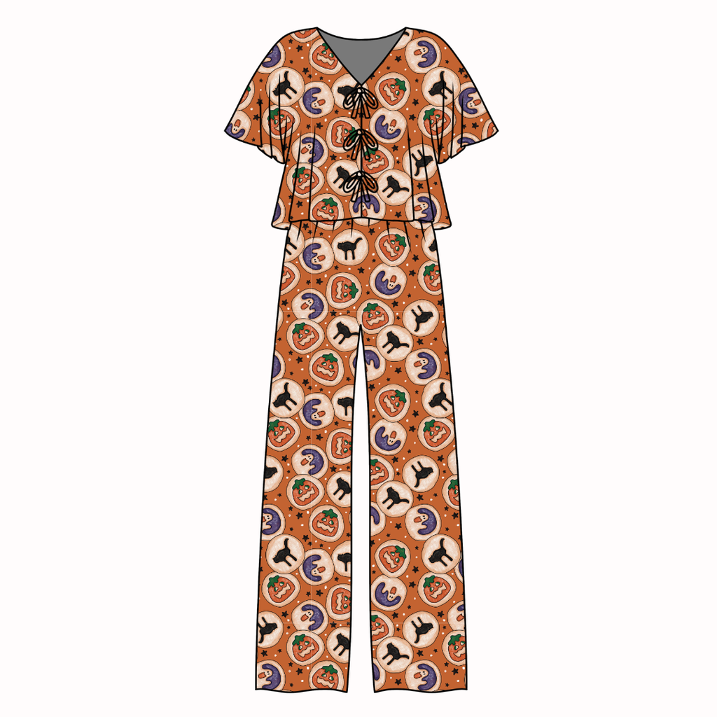 Cookie Party - Lollipop Women's Front Tie Set Bamboo - Pre Order
