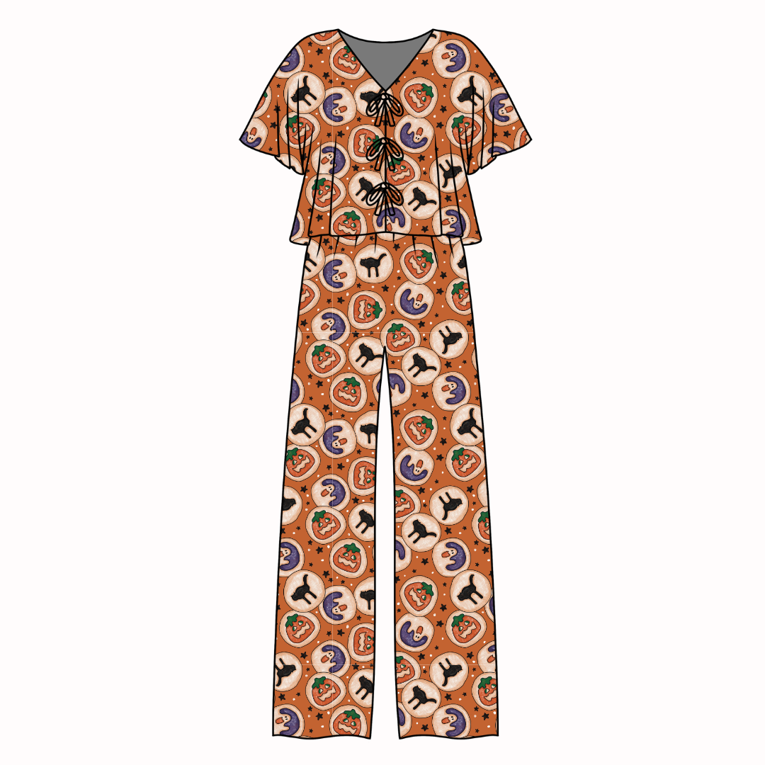 Cookie Party - Lollipop Women's Front Tie Set Bamboo - Pre Order