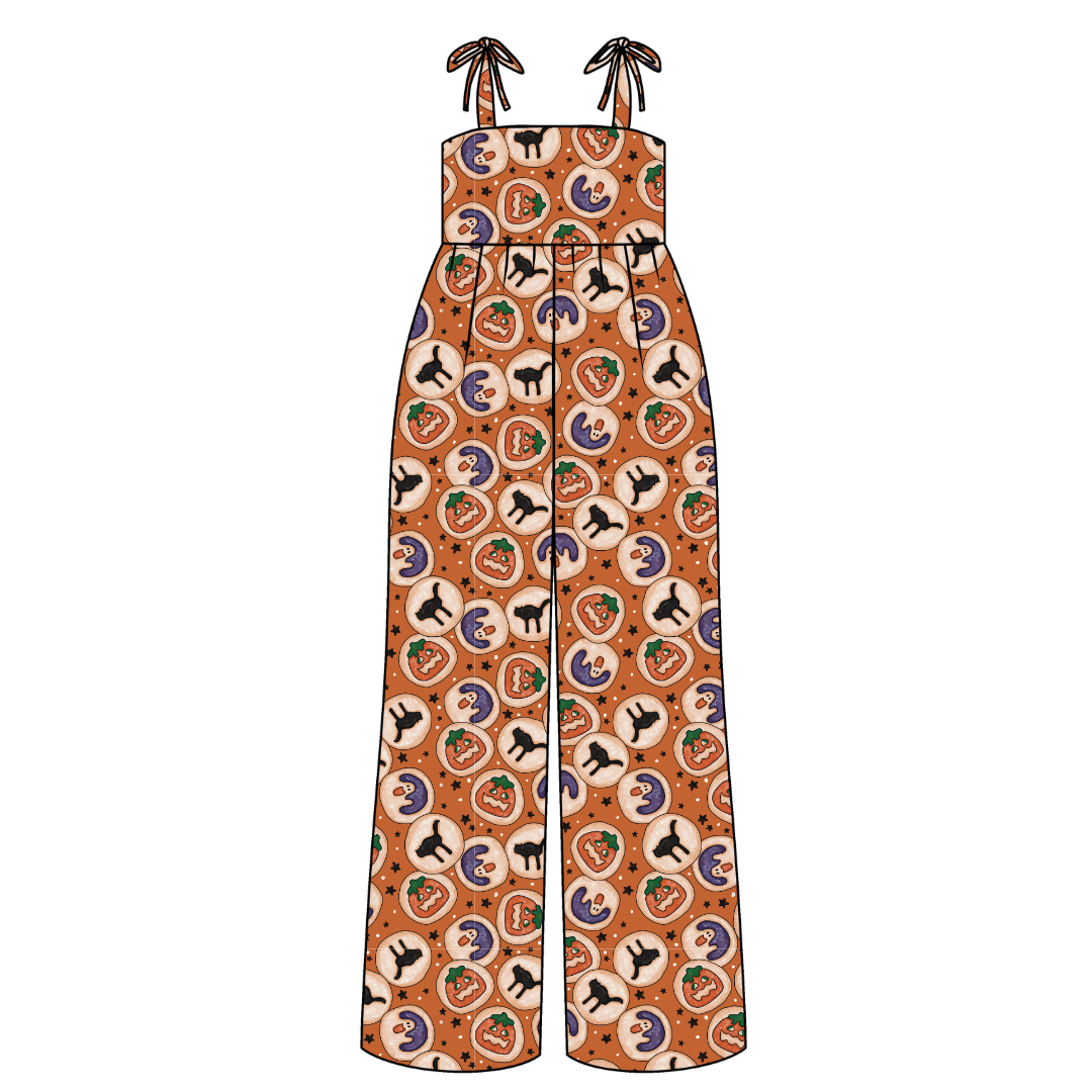 Cookie Party Rene Adult Shoulder Tie Jumpsuit Bamboo - Pre Order