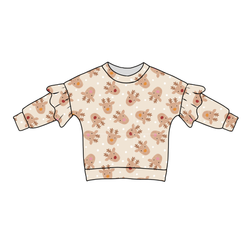 Reindeer Games Lillie Ruffle Oversized Top - Bamboo - Pre Order - Christmas Special