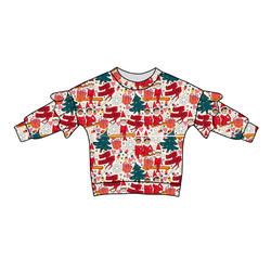 Milk & Mischief Lillie Ruffle Oversized Top - Bamboo - Pre Order - Christmas Special