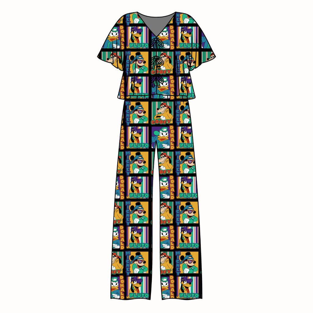 Classic Cool Crew - Lollipop Women's Front Tie Set Bamboo - Pre Order
