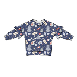 Believe Lillie Ruffle Oversized Top - Bamboo - Pre Order - Christmas Special