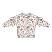 Spots & Daydreams Lillie Ruffle Sweater Bamboo - PRE ORDER