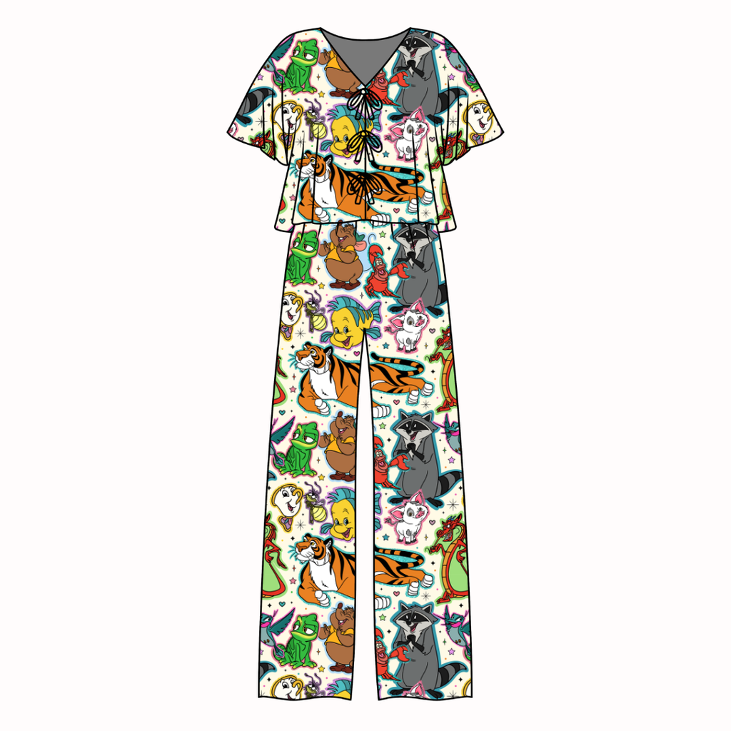 Storybook Squad - Lollipop Women's Front Tie Set Bamboo - Pre Order