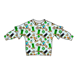 Christmas Crafts Lillie Ruffle Oversized Top - Bamboo - Pre Order - Christmas Special