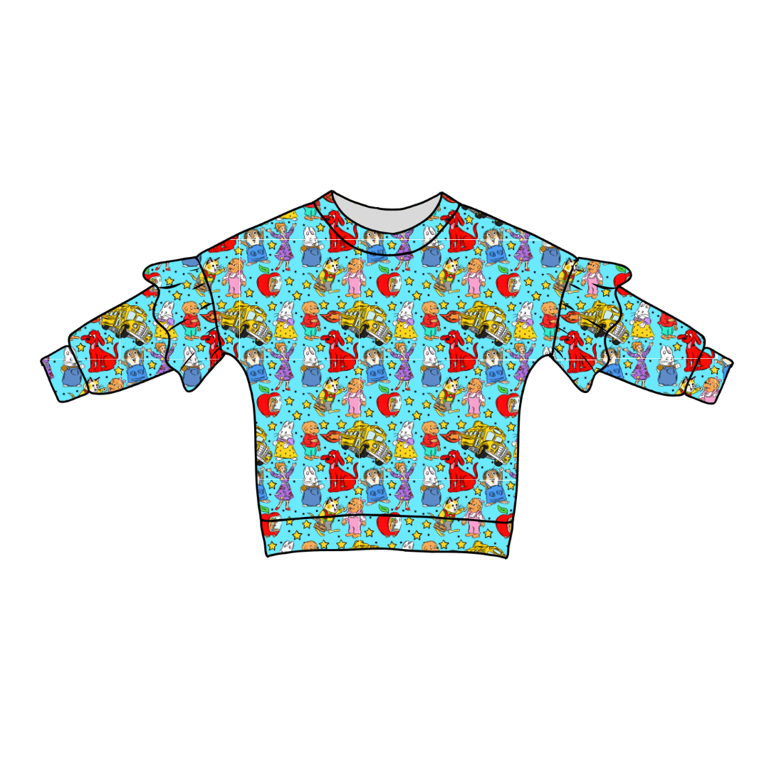 Growing Up Together Lillie Ruffle Sweater Bamboo - PRE ORDER