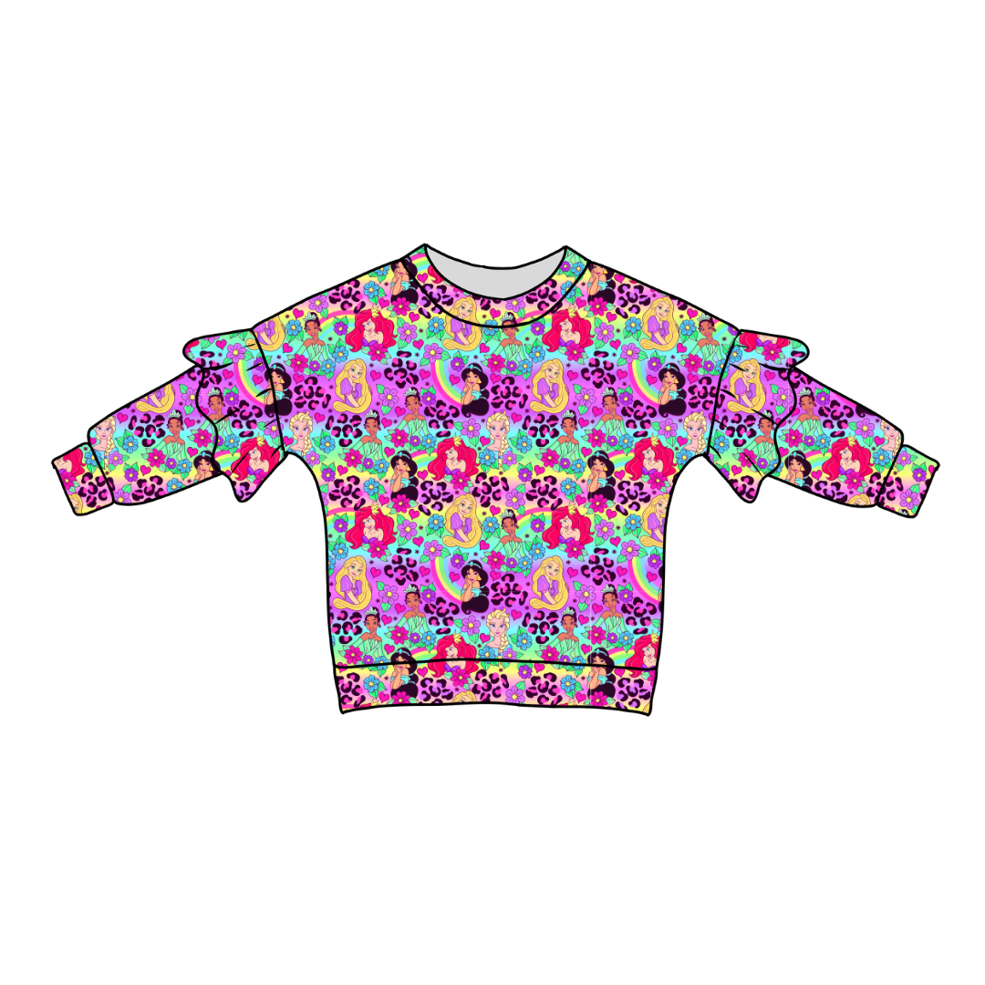Dream Girl Era Lillie Ruffle Sweater Bamboo - PRE ORDER