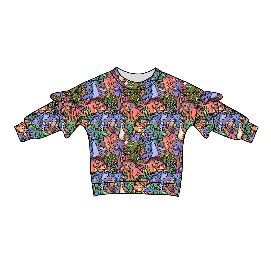 The Great Valley Lillie Ruffle Sweater Bamboo - PRE ORDER