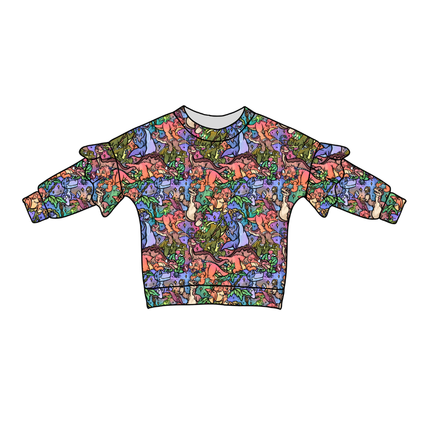 The Great Valley Lillie Ruffle Sweater Bamboo - PRE ORDER