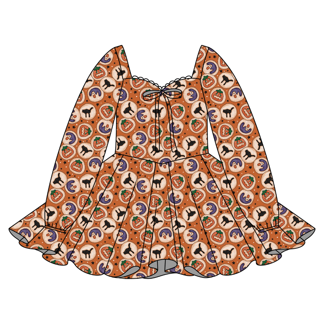 Cookie Party - Chloe Long Sleeve Sweetheart Dress Knit - PRE ORDER
