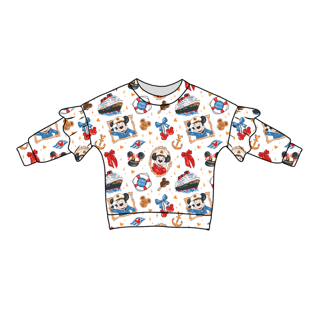 Crusin' Lillie Ruffle Sweater Bamboo - PRE ORDER