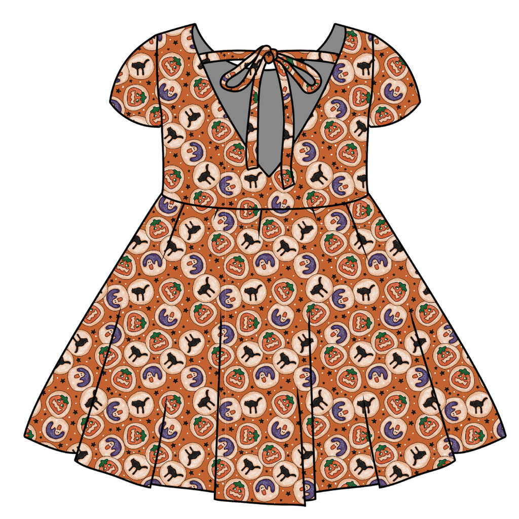 COOKIE PARTY - Honey Girl's Twirl Dress Bamboo - PRE ORDER