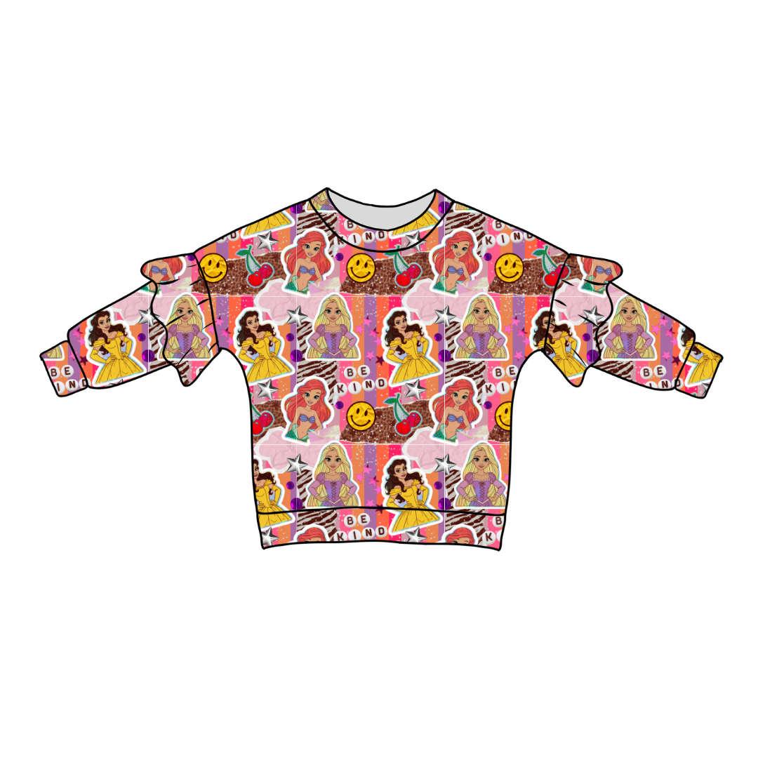 Royal Daydreams Lillie Ruffle Sweater Bamboo - PRE ORDER