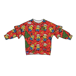 Holiday Shenanigans Lillie Ruffle Oversized Top - Bamboo - Pre Order - Christmas Special