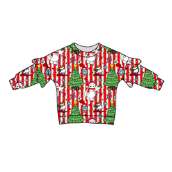 Falala Care Lillie Ruffle Oversized Top - Bamboo - Pre Order - Christmas Special