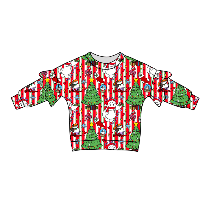 Falala Care Lillie Ruffle Oversized Top - Bamboo - Pre Order - Christmas Special