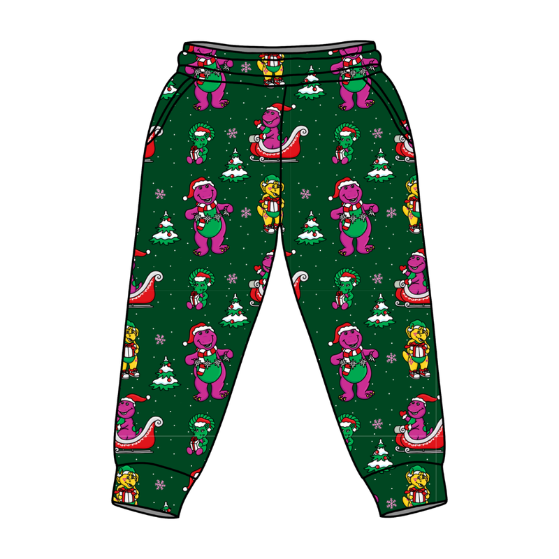 Dino Days of Christmas Tyler Joggers - Knit - Pre Order - Christmas Special