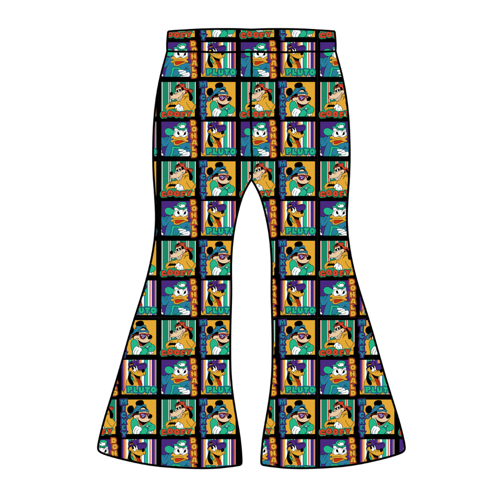 Classic Cool Crew Mod Adult Flare Bamboo Pants - Pre Order