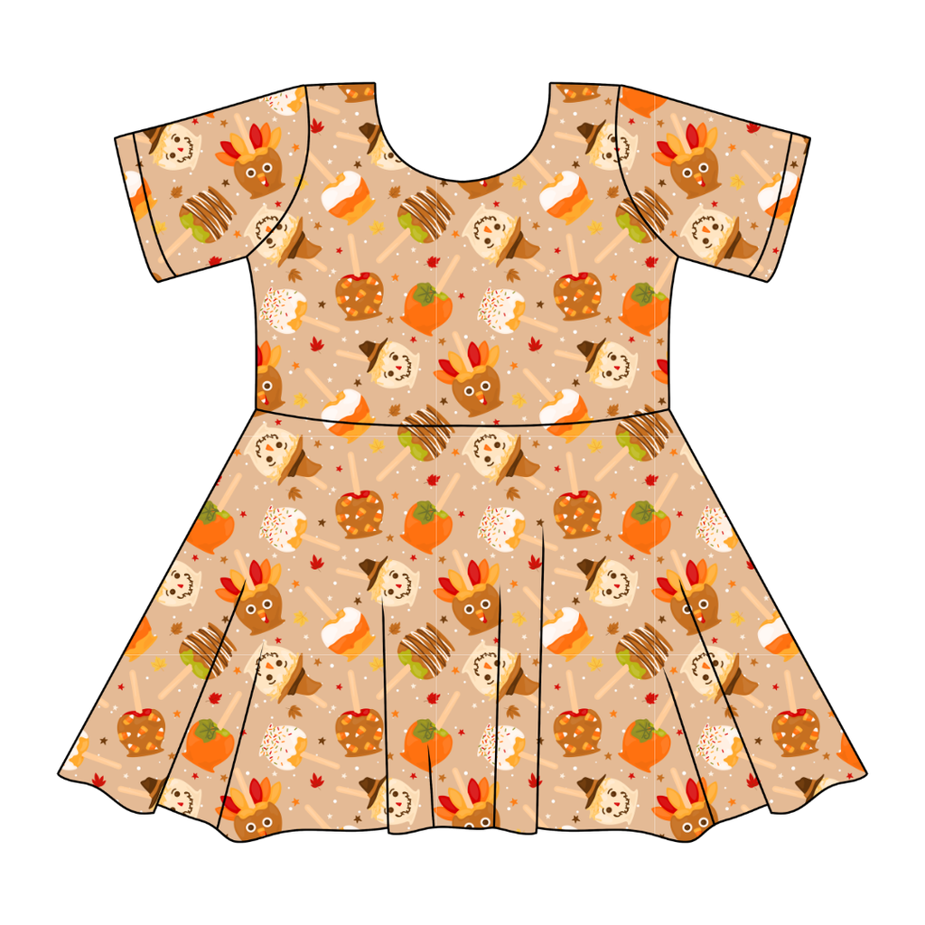 Harvest Candy - SIERRA - KNIT TWIRL DRESS - PRE ORDER