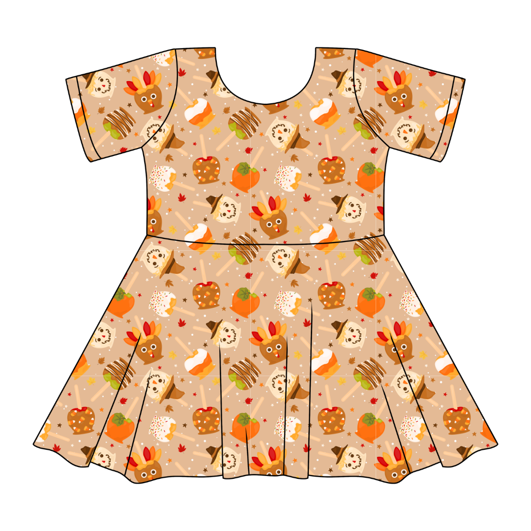 Harvest Candy - SIERRA - KNIT TWIRL DRESS - PRE ORDER