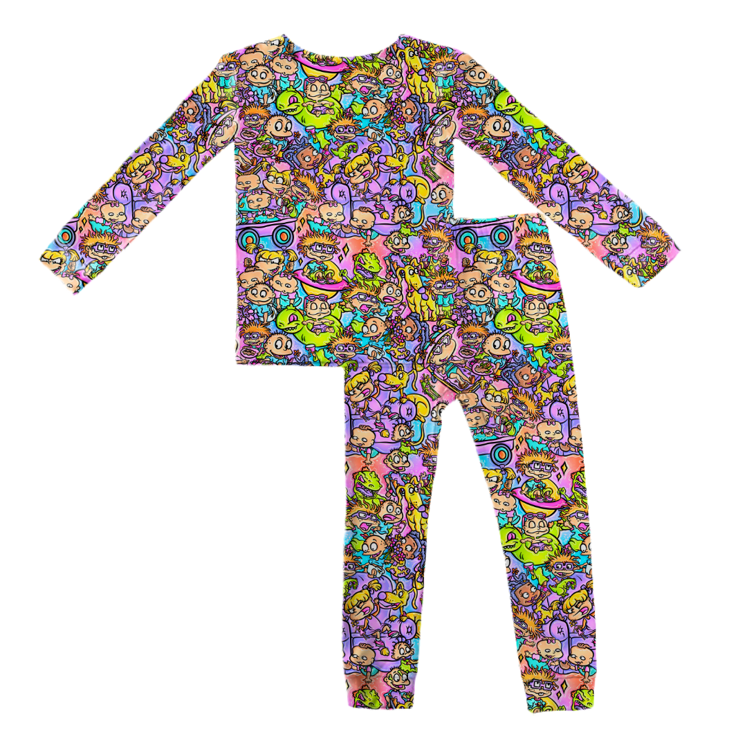90's Playdate Slumber Bamboo Long Sleeve Pants Set - PRE ORDER