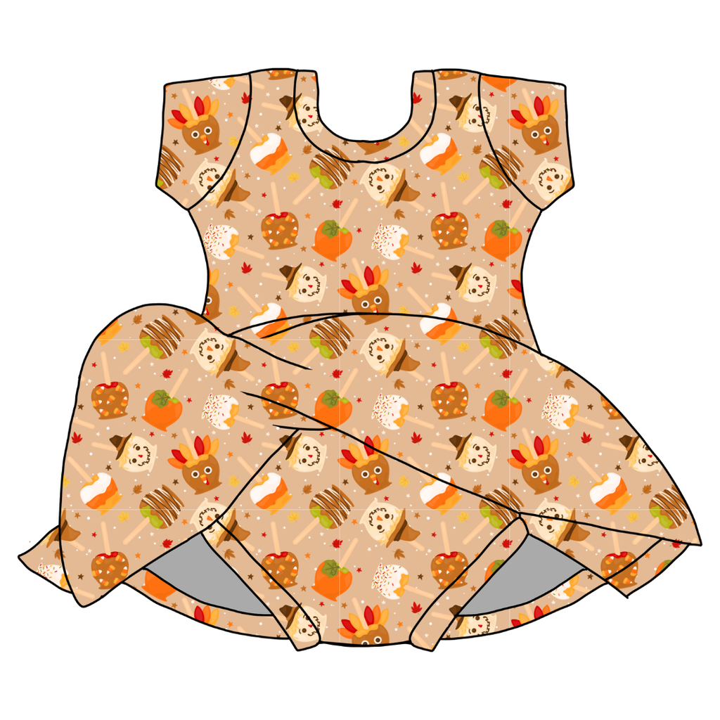 Harvest Candy Charming Short Sleeve Skirted Leotard - PRE ORDER