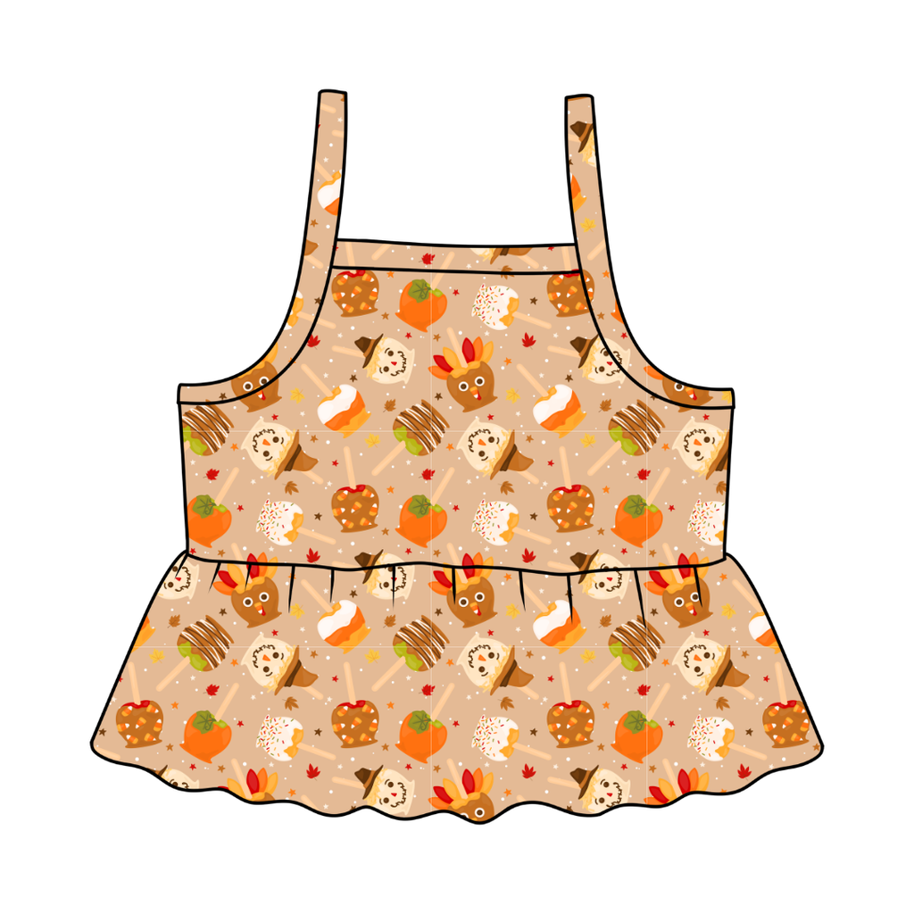 Harvest Candy - Tootsie Peplum Tank Knit - PRE ORDER