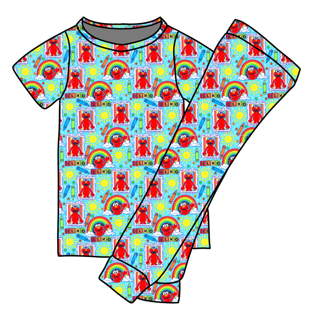 Learning is fun!? Cozy Bamboo Short Sleeve Pants Set - PRE ORDER