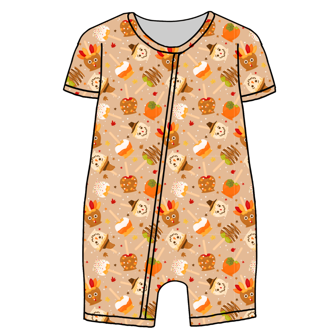 Harvest Candy Bliss Short Sleeve Zippy Bamboo - PRE ORDER