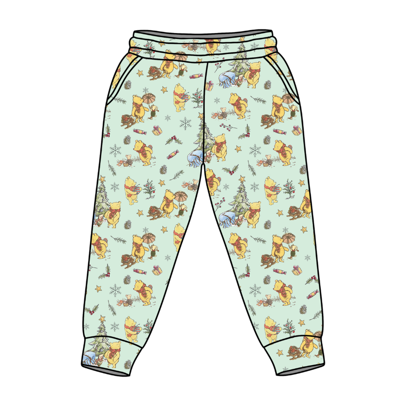 Woodland Christmas Wishes Tyler Joggers - Knit - Pre Order - Christmas Special
