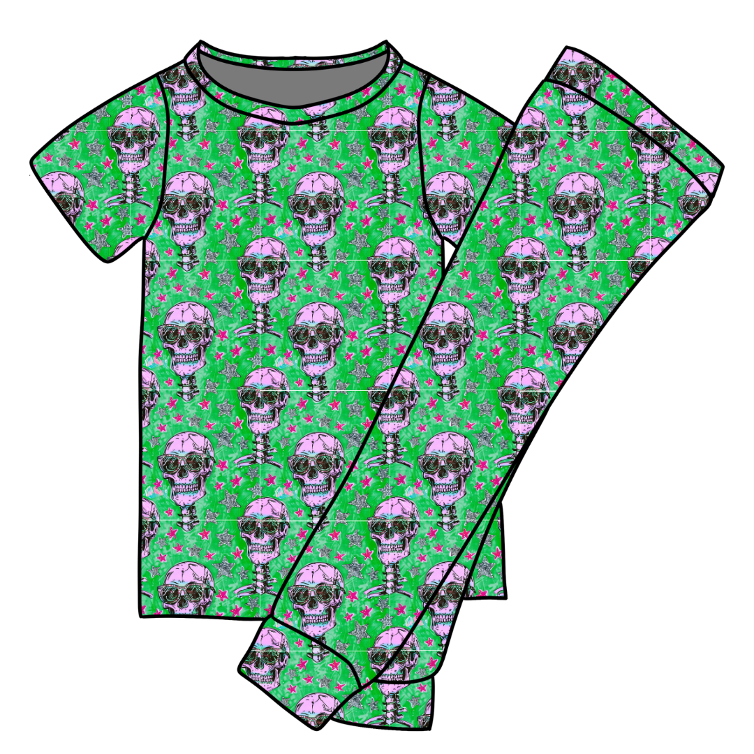 Bad 2 The Bone Cozy Bamboo Short Sleeve Pants Set - PRE ORDER