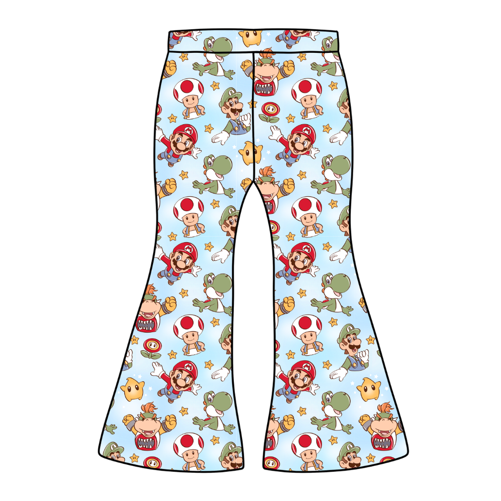 Dino Might Mod Adult Flare Bamboo Pants - Pre Order