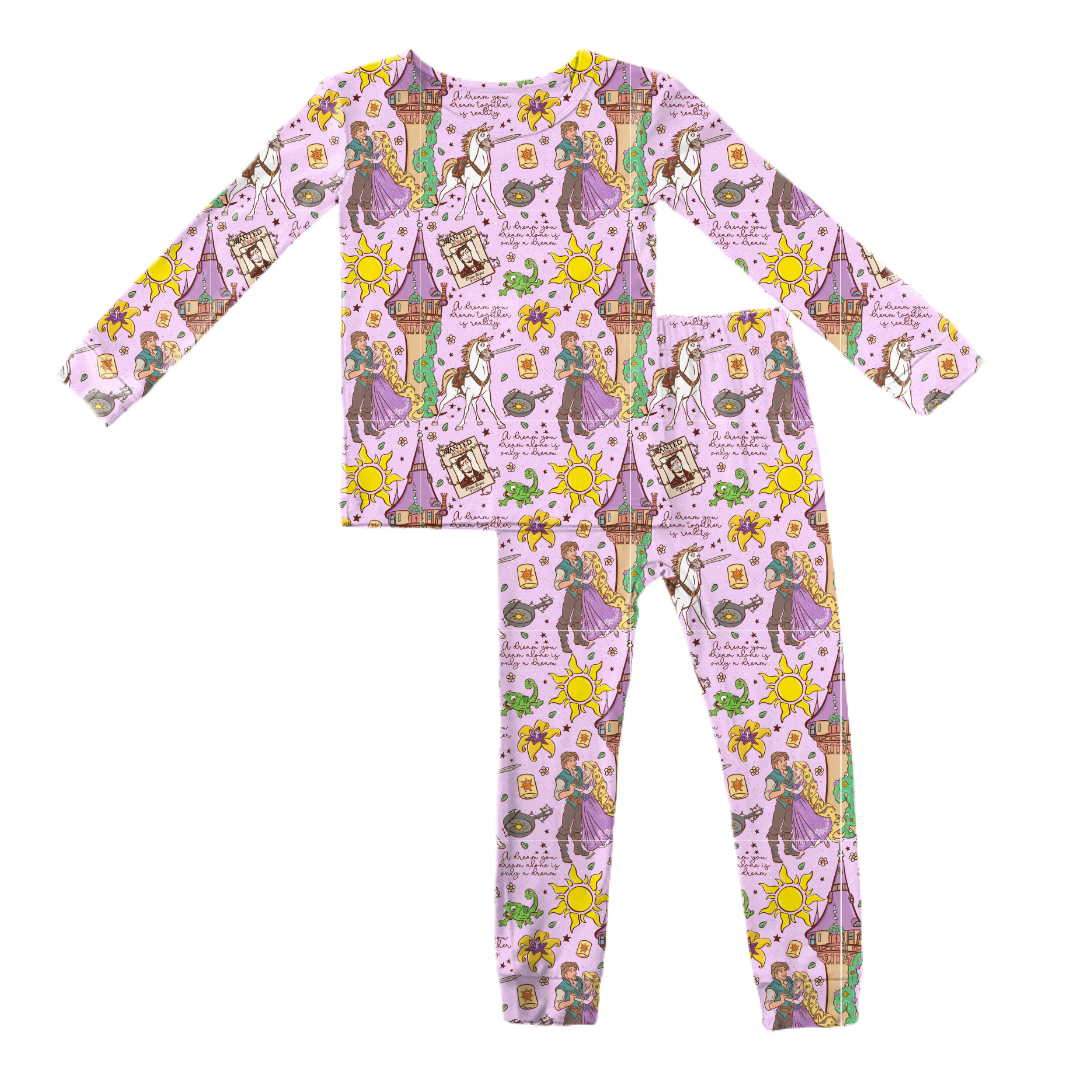 Floating Lights Slumber Bamboo Long Sleeve Pants Set - PRE ORDER