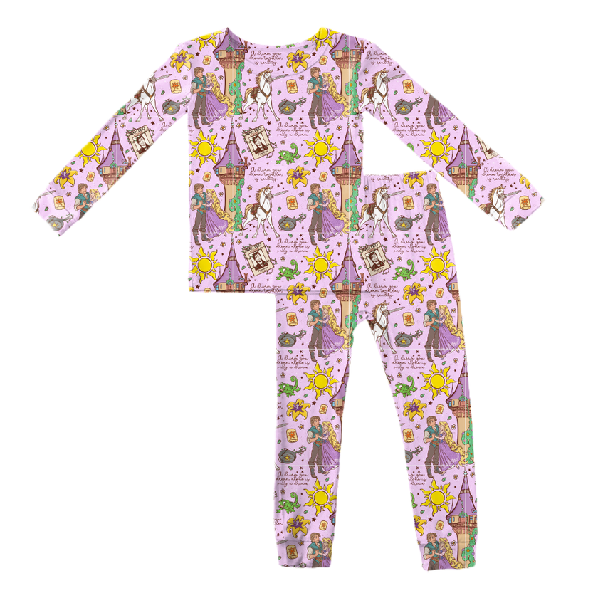 Floating Lights Slumber Bamboo Long Sleeve Pants Set - PRE ORDER