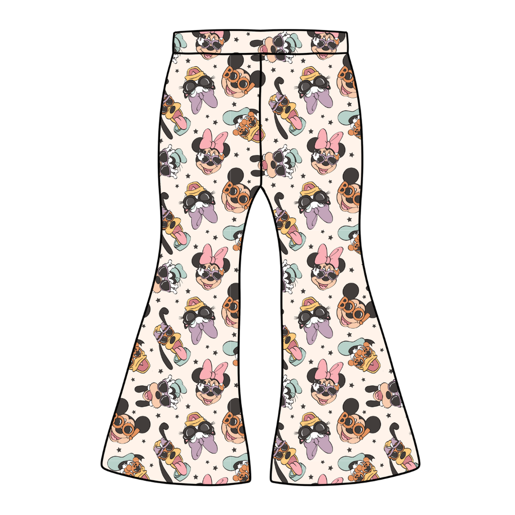 Spooky Cute Crew Mod Adult Flare Bamboo Pants - Pre Order