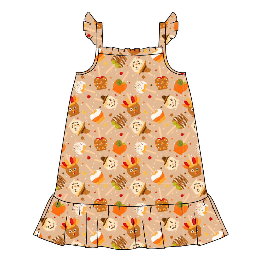 Harvest Candy Honey Bamboo Sleeveless Nightgown - PRE ORDER