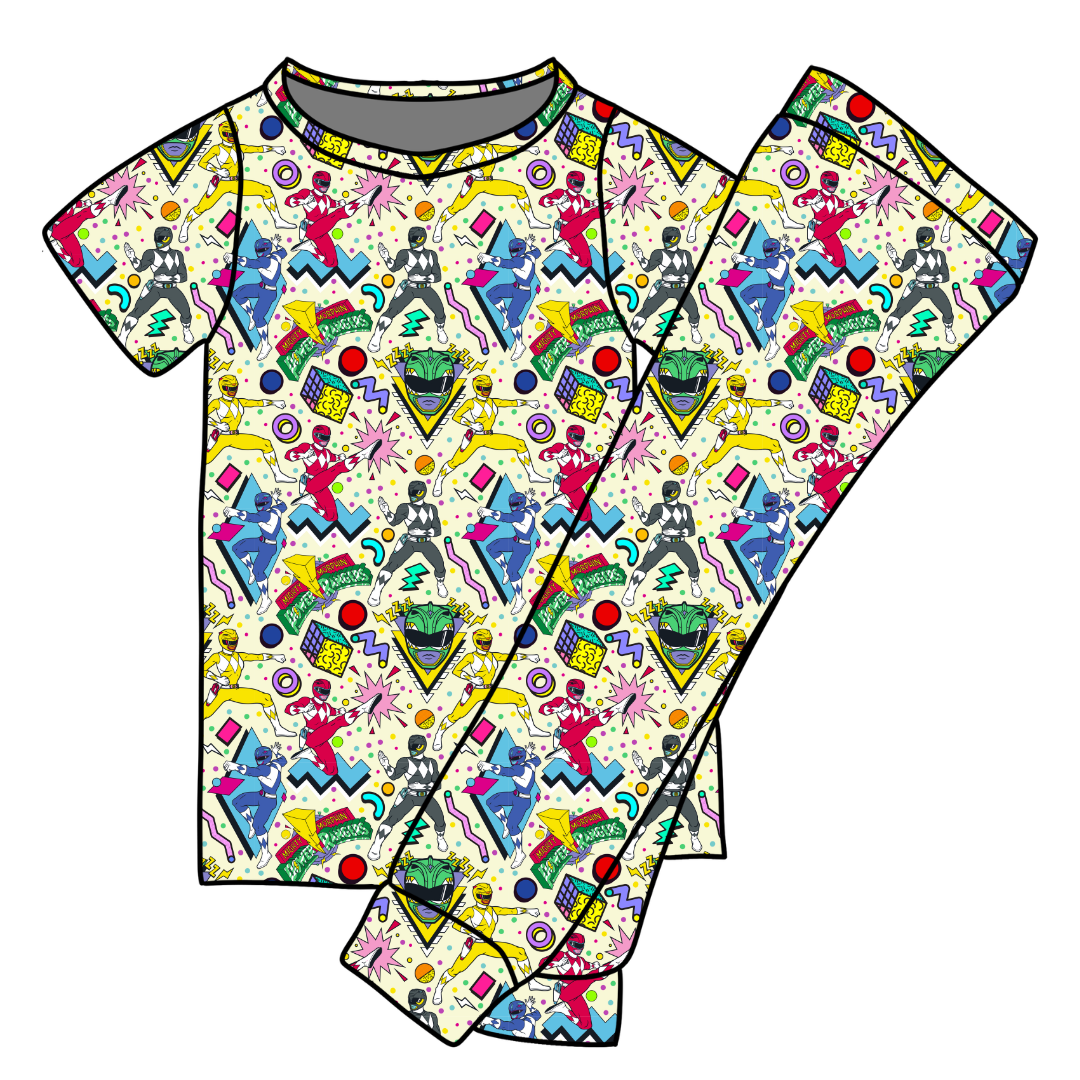 Rangers Cozy Bamboo Short Sleeve Pants Set - PRE ORDER