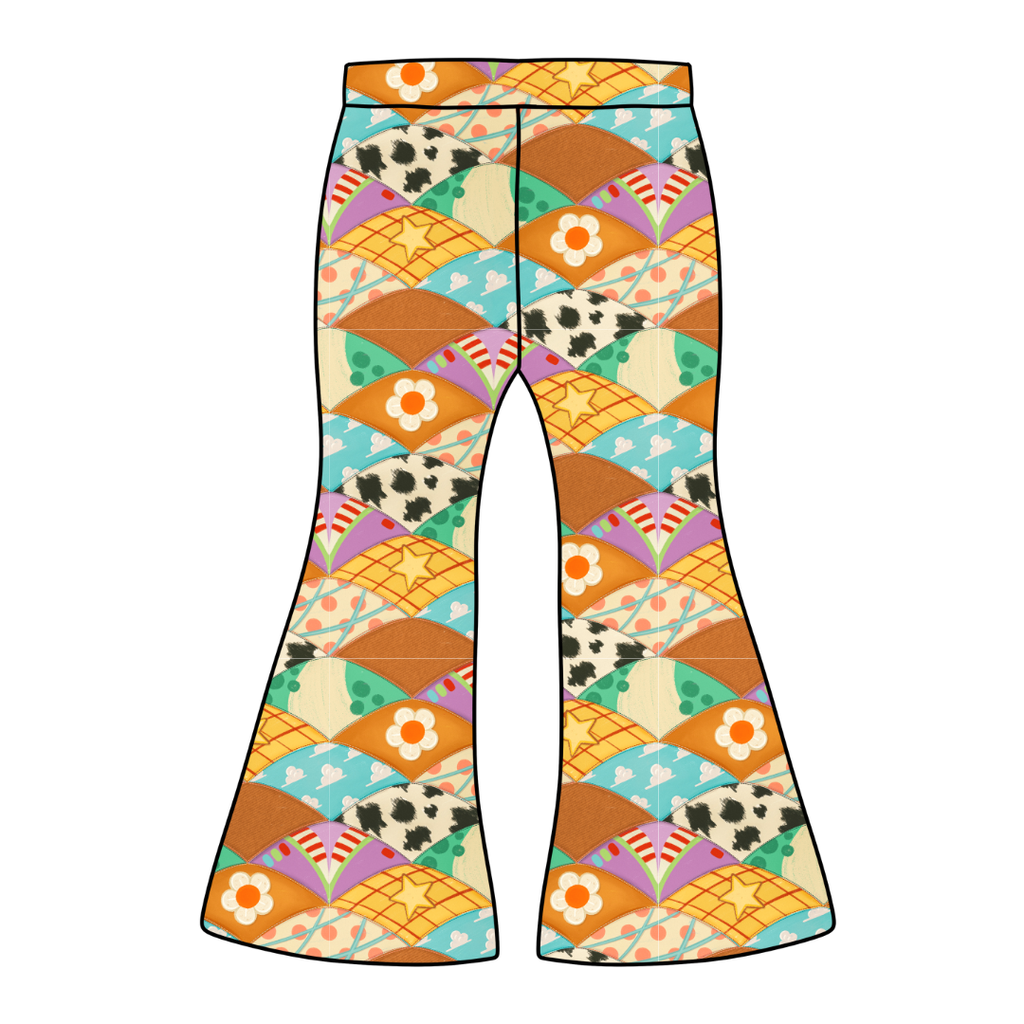 stitched in dreams Mod Adult Flare Bamboo Pants - Pre Order