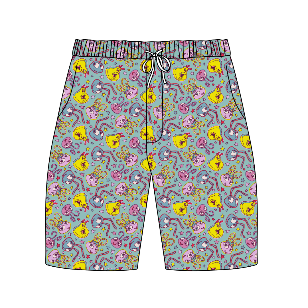 Bugs Chill Extended Length Adult Pajama Bamboo Shorts - Pre Order
