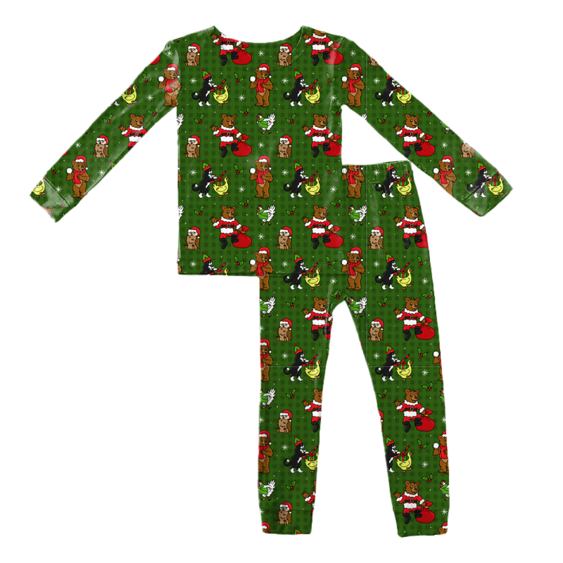 Cozy Cabin Christmas Slumber Long Sleeve Pajama Pants Set - Bamboo - Pre Order - Christmas Special
