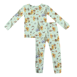 Woodland Christmas Wishes Slumber Long Sleeve Pajama Pants Set - Bamboo - Pre Order - Christmas Special