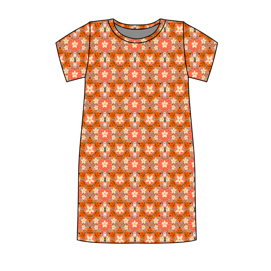 Boho Boo Patch Poppy Oversized Sleep Shirt Bamboo - Pre Order